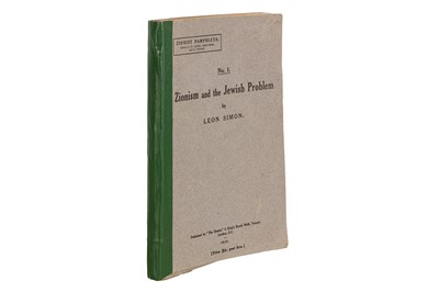 Lot 30 - Zionist Pamphlets. Nos. 1- 10.