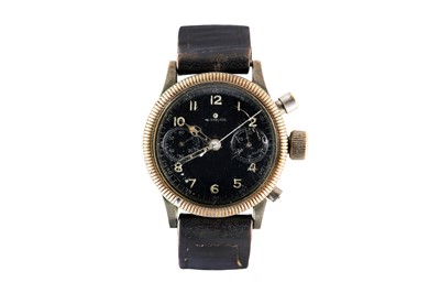 Lot 11 - WWII ERA TUTIMA GLASHUTTE PILOTS CHRONOGRAPH WRISTWATCH