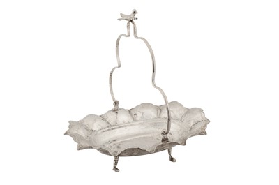 Lot 178 - An early 20th century Iraqi unmarked silver sweets basket, Baghdad circa 1920