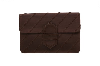 Lot 462 - Yves Saint Laurent Brown Clutch