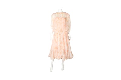 Lot 24 - Bruce Oldfield Ivory Print Silk Occasion Dress