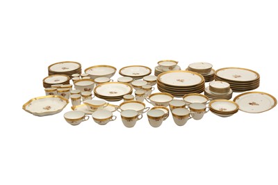 Lot 238 - A ROYAL COPENHAGEN 'GOLDEN BASKET' PATTERN DINNER SET
