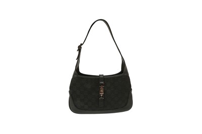 Lot 225 - Gucci Black Monogram Small Jackie Bag
