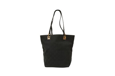 Lot 219 - Gucci Black Monogram Small Eclipse Tote
