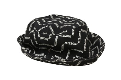 Lot 354 - Missoni Black Zig Zag Logo Bucket Hat