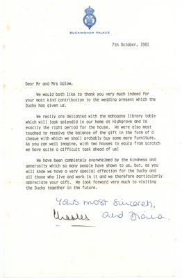 Lot 367 - Charles III, King of the United Kingdom & Diana Princess of Wales