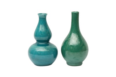 Lot 657 - TWO CHINESE MONOCHROME VASES