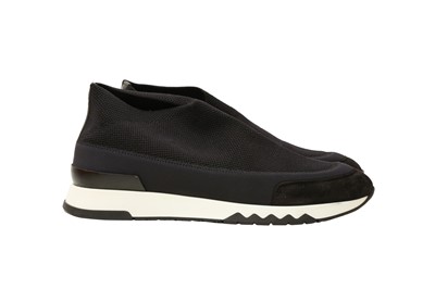 Lot 246 - Hermes Black Tokyo Slip On Sneaker - Size 37
