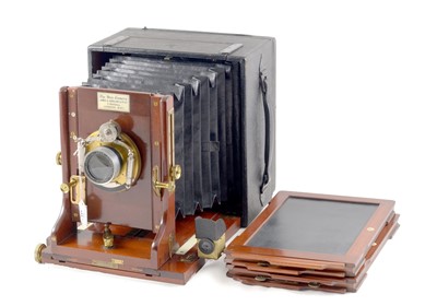 Lot 24 - James A. Sinclair Half Plate Una Hand Camera.
