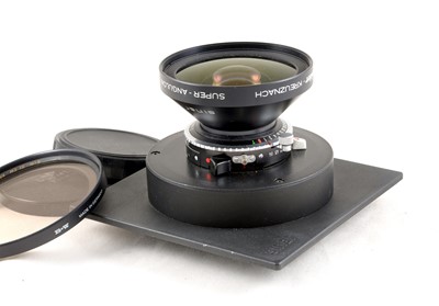 Lot 195 - Schneider-Kreuznach f8 Super Angulon 120mm Lens (4.75 inch) in a Copal 0 Shutter.