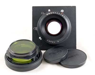 Lot 199 - Rodenstock f5.6 Sironar N 240mm (9.5 inch) Lens in Copal 3 Shutter.