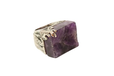 Lot 459 - Yves Saint Laurent Amethyst Arty Ring