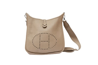 Lot 249 - Hermes Gris Tourtorelle Clemence Evelyne GM