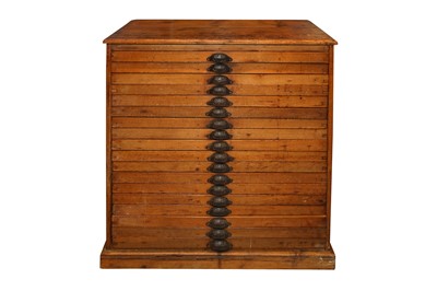 Lot 362 - A TYPOGRAPHERS CABINET