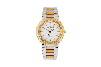 Lot 60 - BAUME & MERCIER. RIVIERA BI-METAL WRISTWATCH