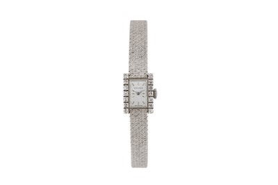 Lot 78 - MOVADO. A LADIES DIAMOND WRISTWATCH