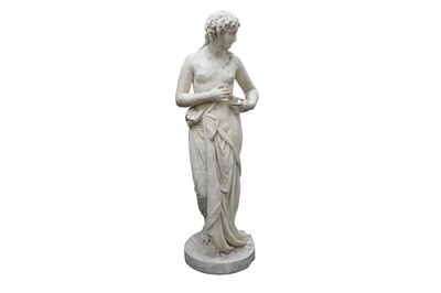 Lot 25 - A COADE STONE FIGURE: WESTMACOTT'S NYMPH