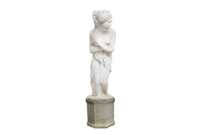 Lot 26 - A RECONSTITUTED STONE SCULPTURE OF PANDORA