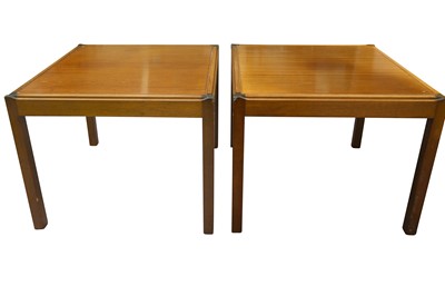 Lot 361 - A PAIR OF DANISH MAHOGANY LAMP TABLES