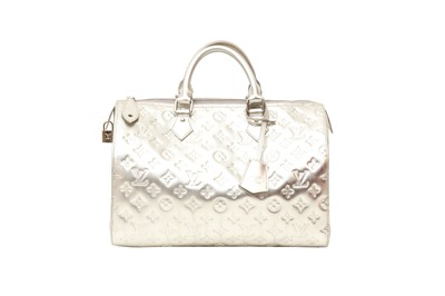 Lot 347 - Louis Vuitton Silver Monogram Matte Speedy 30