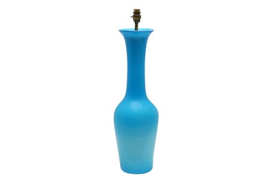 Lot 464 - A VINTAGE GLASS LAMP BASE
