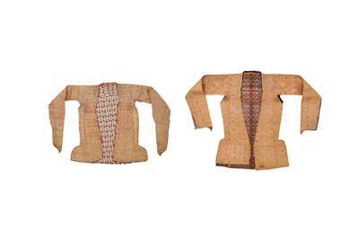 Lot 298 - TWO PERSIAN BROCADED SILK LADY'S JACKETS
