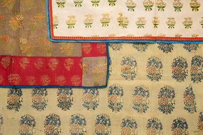 Lot 309 - THREE PERSIAN SILK COVERS