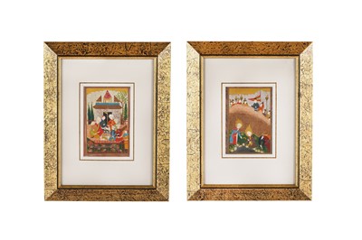 Lot 319 - TWO SAFAVID LOOSE ILLUSTRATED FOLIOS