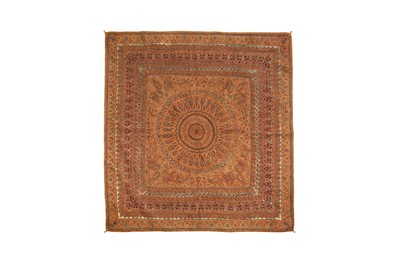Lot 300 - A SQUARE KIRMAN COVER