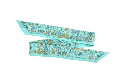 Lot 176 - Hermes 'Un Jardin Apres La Mousson' Print Silk Twilly