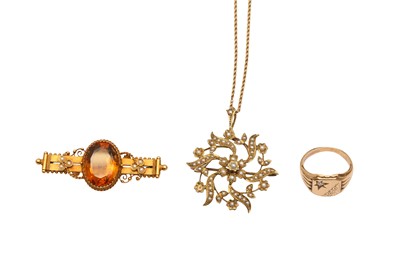 Lot 71 - A GROUP OF JEWELLERY