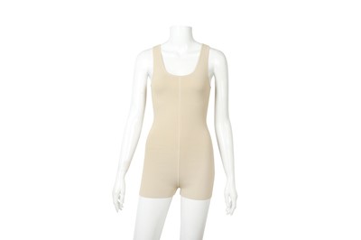 Lot 369 - Prada Beige Knit Contour Playsuit - Size 38