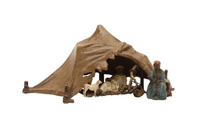 Lot 163 - FRANS BERGMAN - AN AUSTRIAN COLD PAINTED BRONZE
