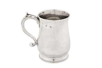 Lot 397 - A George II / George III Irish sterling silver mug, Dublin circa 1760 by William Townsend (active 1726-75)