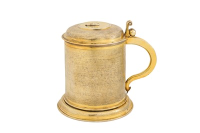 Lot 235 - A large early 17th century German silver gilt tankard, Augsburg 1600-1610 by Paul Hübner (b. 1550, meister 1583, d. 1614)