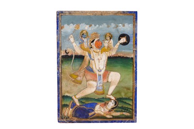 Lot 135 - HANUMAN'S DEVOTION TO RAMA AND LAKSHMANA