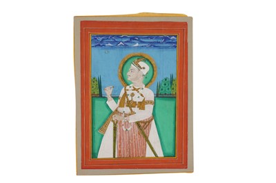 Lot 204 - A STANDING PORTRAIT OF NIZAM ALI KHAN SIDDIQI, ASAF JAH II (1734 - 1803)