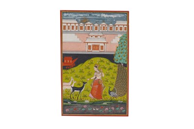 Lot 156 - AN ILLUSTRATION TO A RAGAMALA SERIES: THE TODI RAGINI OF HINDOL RAGA