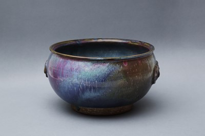 Lot 168 - A CHINESE FLAMBÉ-GLAZED JARDINIÈRE