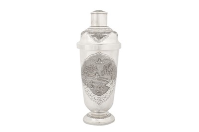 Lot 164 - A mid-20th century Vietnamese silver cocktail shaker, Hanoi circa 1960