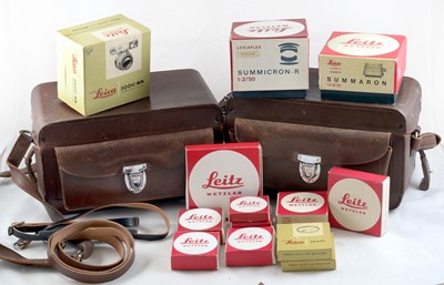 Lot 245 - Two Large Fitted Leica Outfit Cases & a Quantity of Empty Boxes.