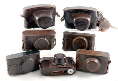Lot 246 - Group of Seven Leica Camera Cases with Straps.