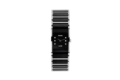 Lot 63 - RADO. DIASTAR CERAMIC AND TITANIUM LADIES WRISTWATCH