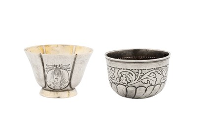Lot 187 - A Peter I early 18th century Russian 875 standard parcel gilt silver vodka cup (charka), Moscow circa 1720 by E.П (unidentified)