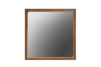 Lot 220 - A GILT METAL MIRROR