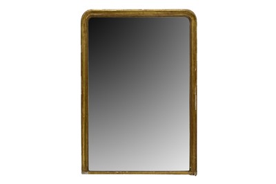 Lot 453 - A LARGE FRENCH GILT OVERMANTEL MIRROR, 19TH CENTURY