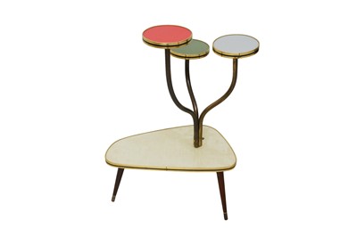Lot 288 - A GERMAN LAMINATED PLANT SIDE TABLE