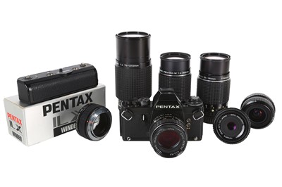 Lot 206 - A Pentax LX Outfit, inc 50mm f1.4 SMC Lens.