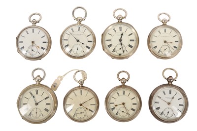 Lot 107 - A COLLECTION OF EIGHT POCKET WATCHES
