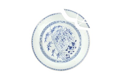 Lot 439 - TWO LARGE CHINESE BLUE AND WHITE DISHES
